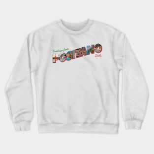 Greetings from Positano in Italy Vintage style retro souvenir Crewneck Sweatshirt